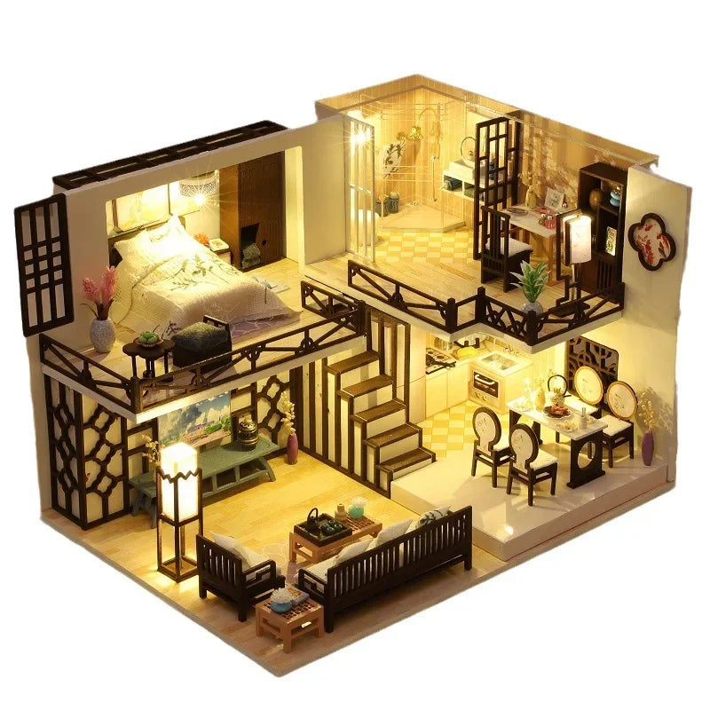 DIY Maquettes en bois à assembler - maison de poupée _ Plusieurs modèles disponibles