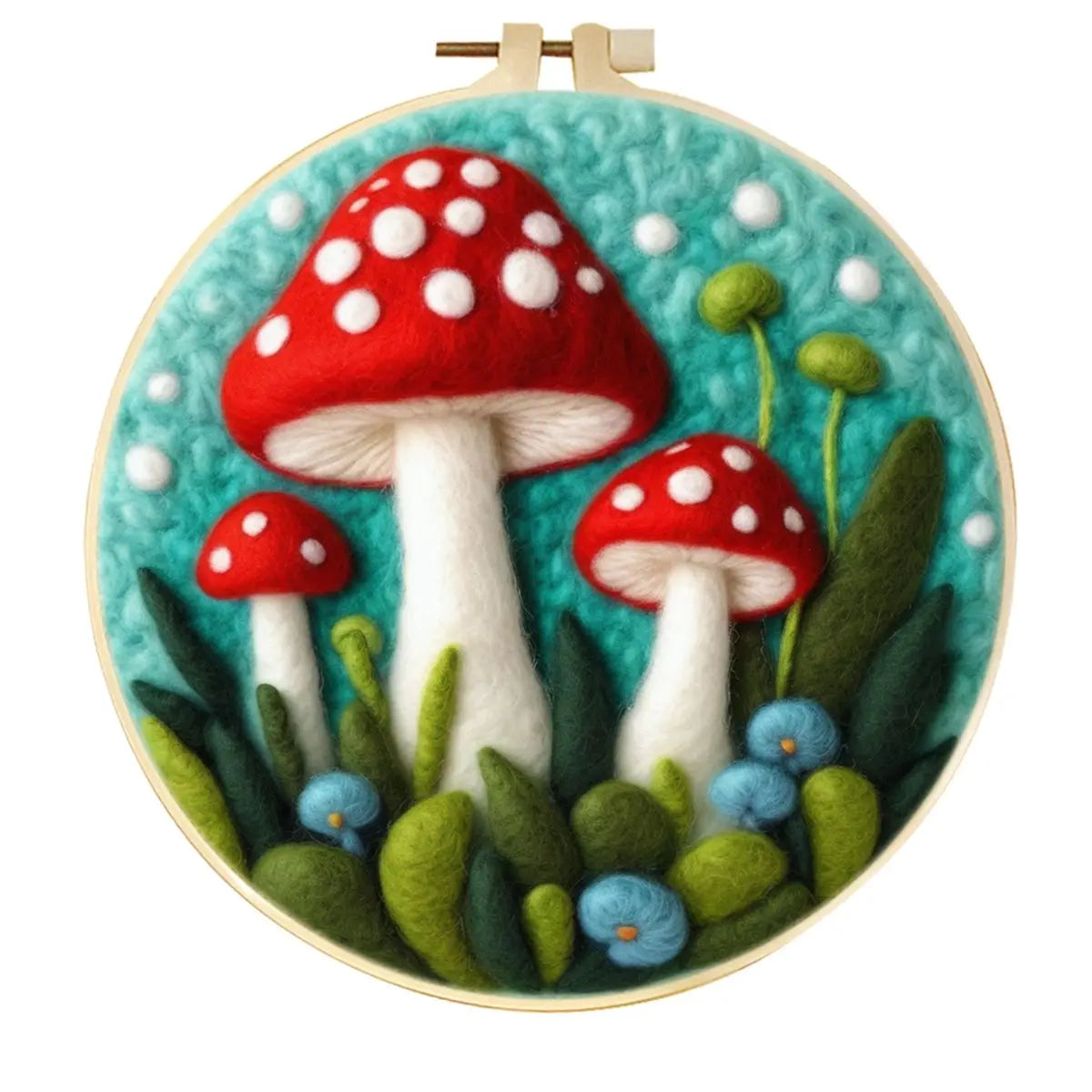 Feutrage DIY Kits de peinture en laine bricolage avec cadre
