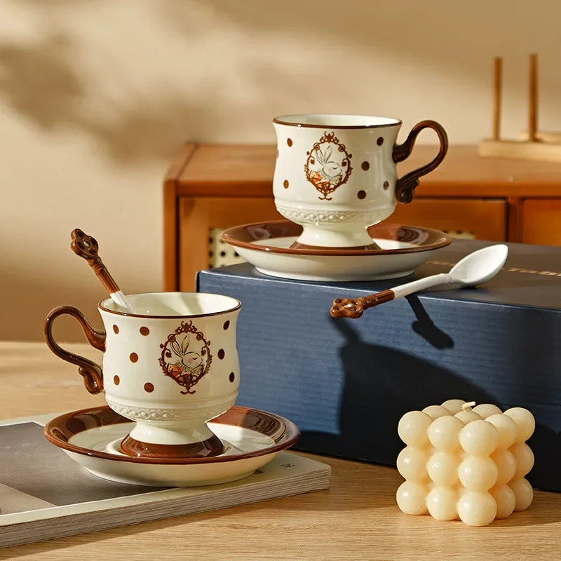Retro Ceramic Rabbit Mug