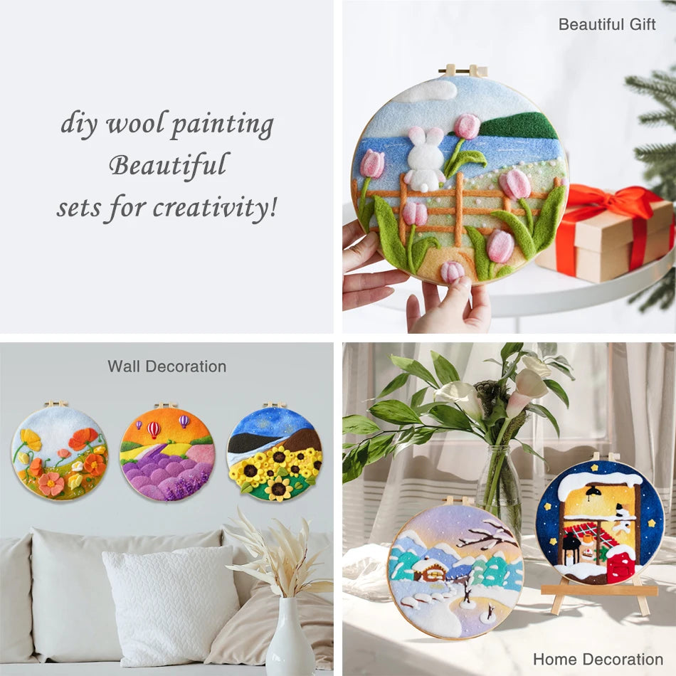 Kits de feutrage vert nature