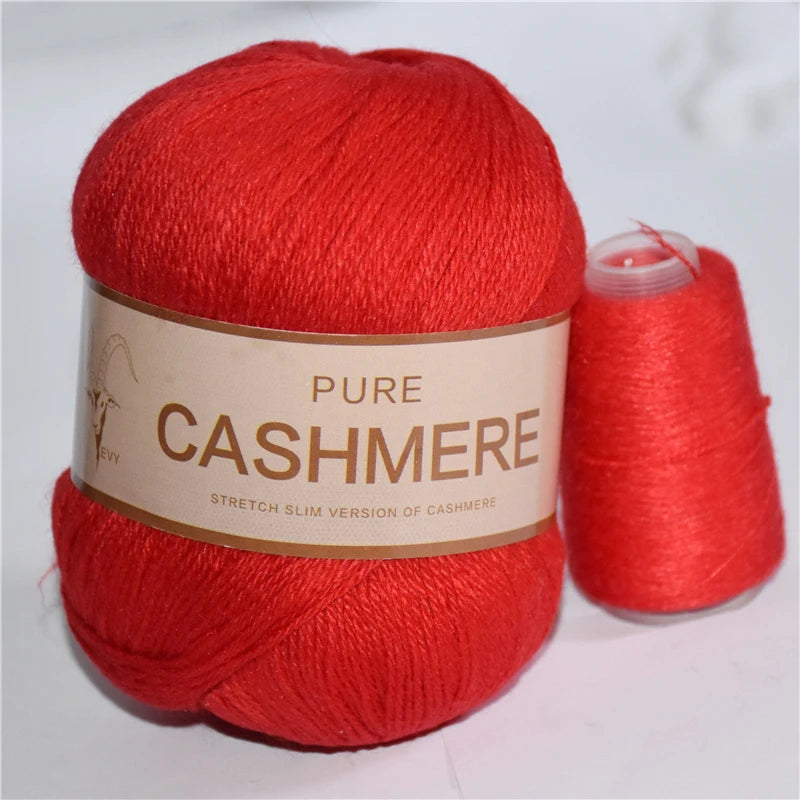 5 Pelotes de fil de Cashmere de Mongolie pour crochet 50gr x 5