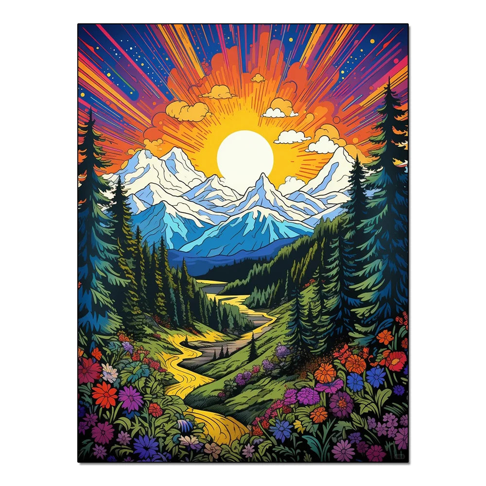 Diamond Paintings Nature Landscape Sunset