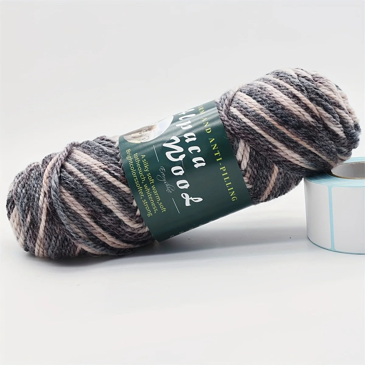 5 ovillos de lana de alpaca suave 100grx5