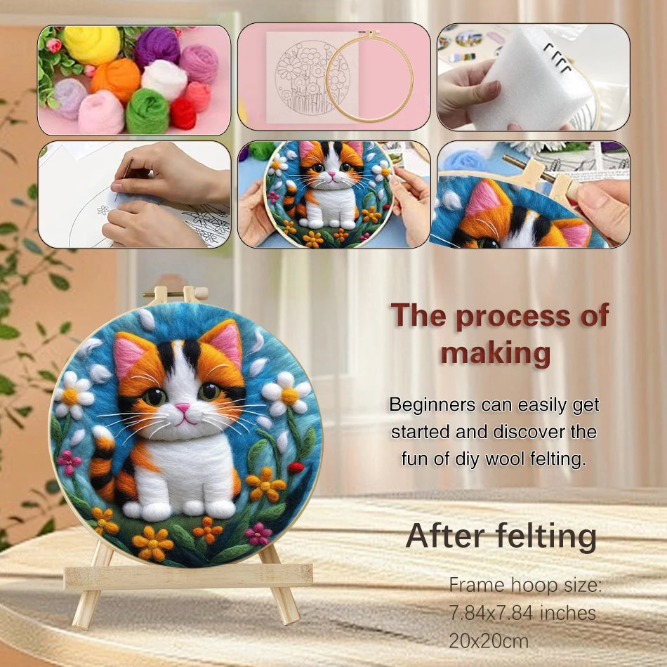 Kits de feutrage chat