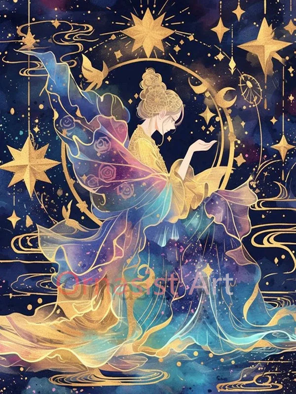 Peinture à diamants 5D fée anime