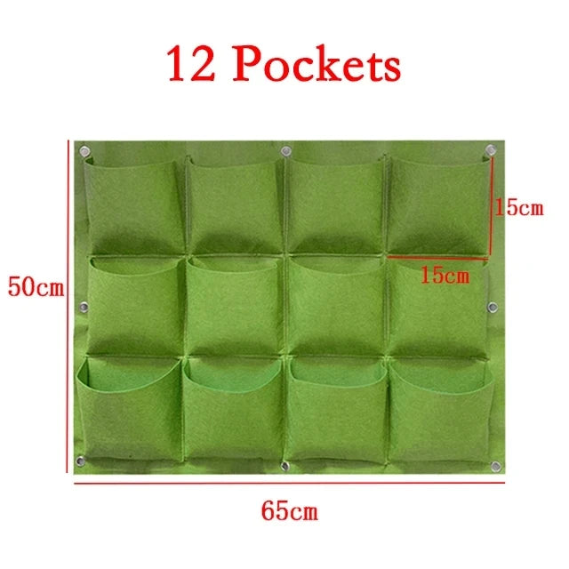 Sac de culture de plantes vertes, pochettes de grande taille, jardinière verticale de légumes de jardin, sacs de culture de fleurs, sac de jardinière de jardin