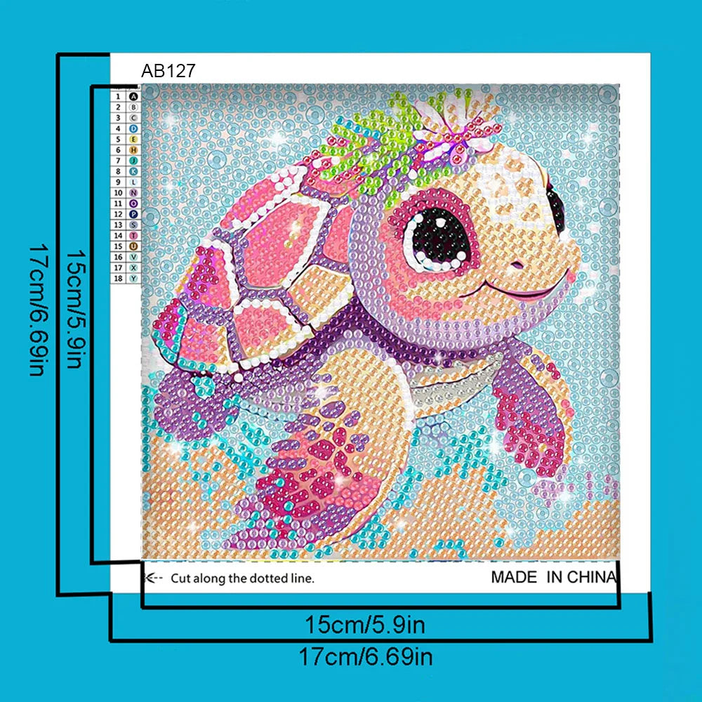 Kit de peinture à diamants animal mignon ensemble d'art pour enfant