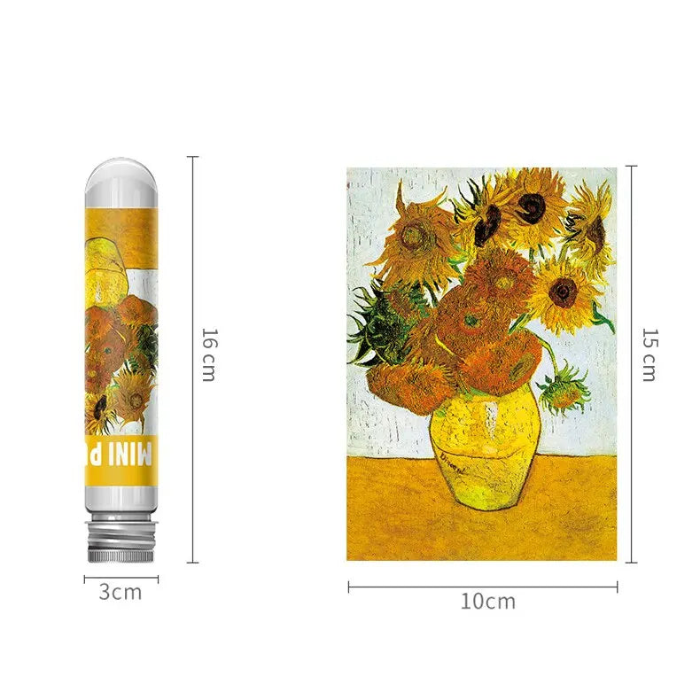 Mini puzzle de 150 pièces The Great Wave Off Kanagawa ou Les tournesols de Van Gogh