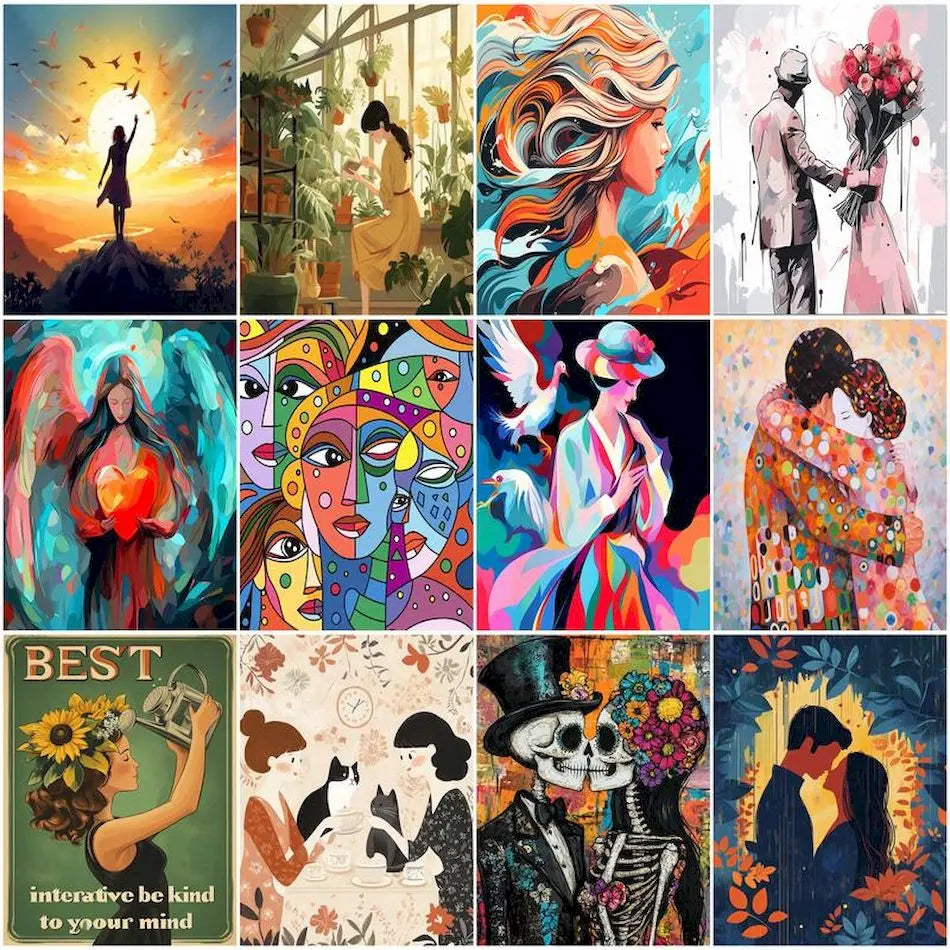 Peintures par numéros Personnages