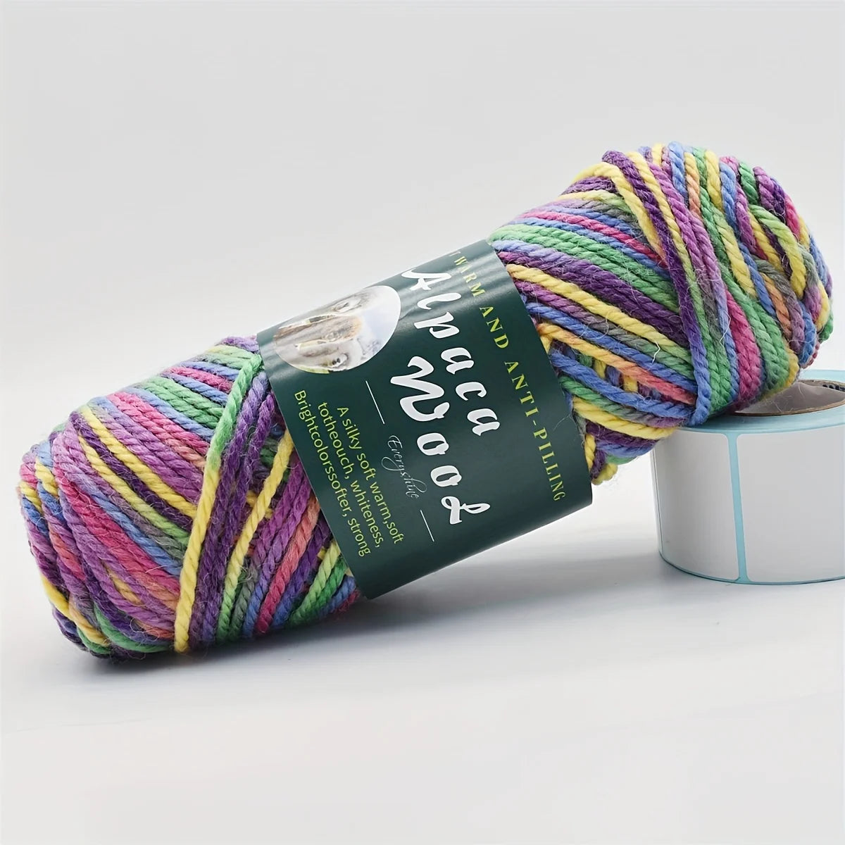 5 ovillos de lana de alpaca suave 100grx5