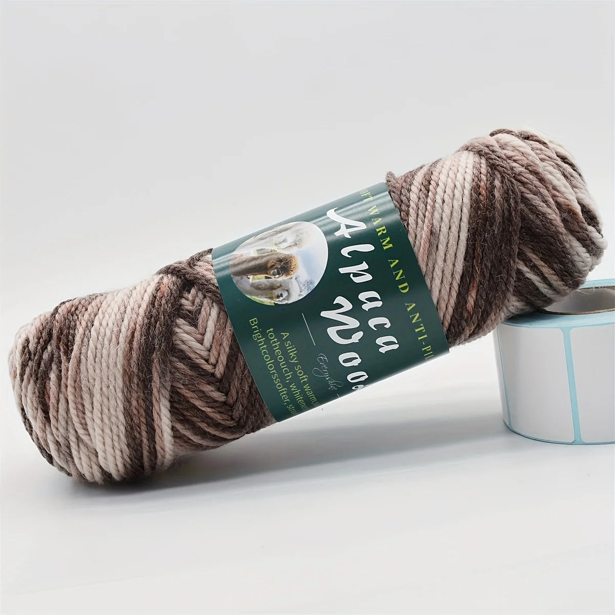 5 ovillos de lana de alpaca suave 100grx5