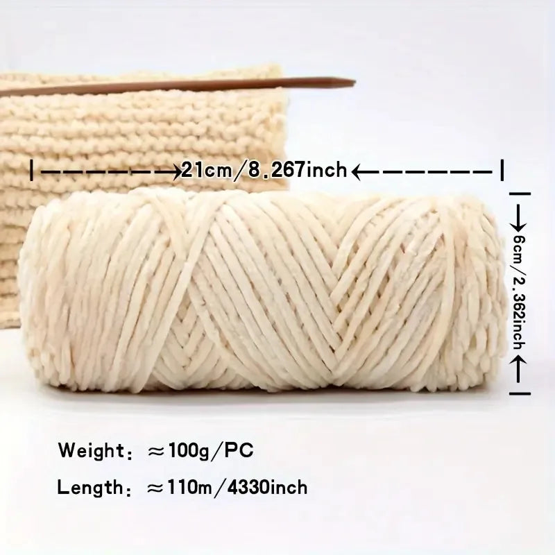 Lot de 6 pelotes en chenille gold velvet 100% Polyester 100gr x 6