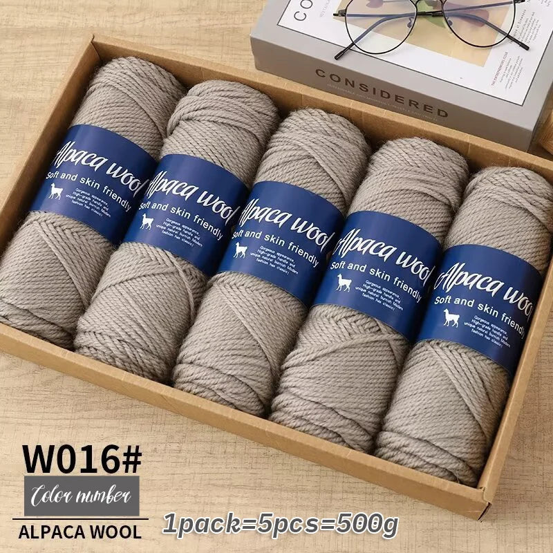 Pelote de laine d'alpaga 500g