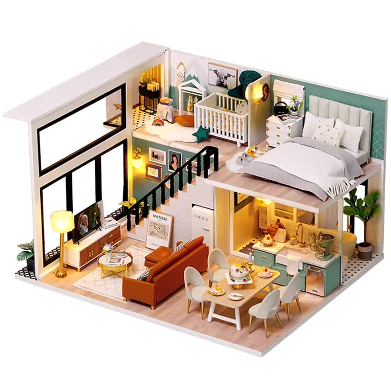 DIY Maquettes en bois à assembler - maison de poupée _ Plusieurs modèles disponibles