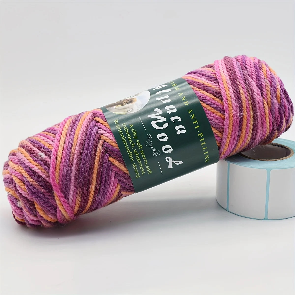 5 ovillos de lana de alpaca suave 100grx5