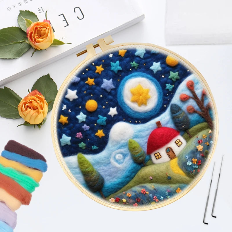 Kits de feutrage peinture ciel nocturne