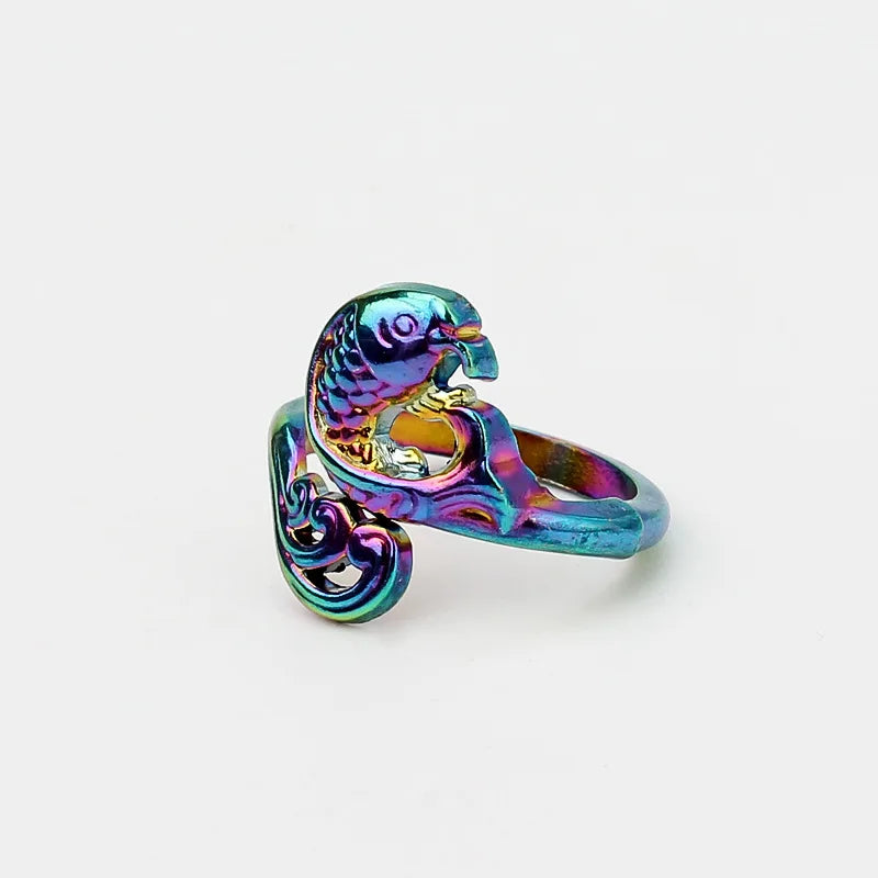 Bague de tension ajustable pour crochet Paon ou poisson