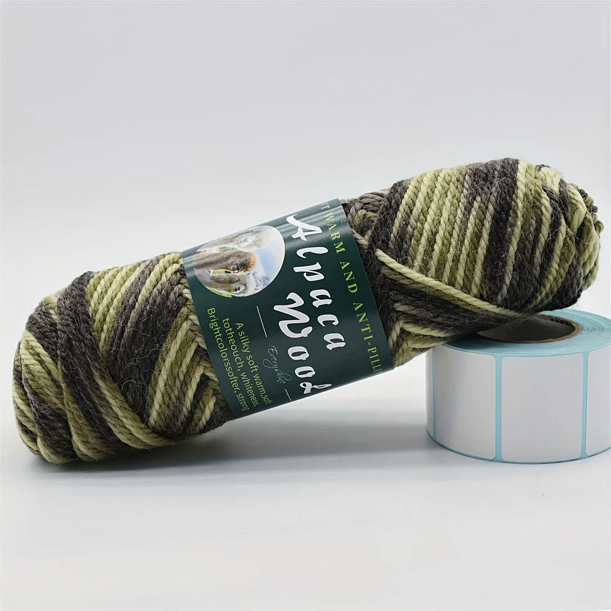 5 ovillos de lana de alpaca suave 100grx5