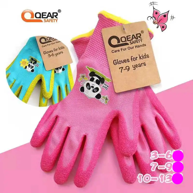 Guantes de jardinería para niños de 3 a 12 años