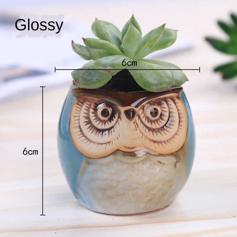 Small Owl-shaped pot