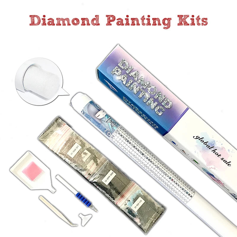 Peintures à diamants DIY Cartoon Girl