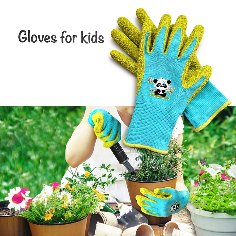 Guantes de jardinería para niños de 3 a 12 años