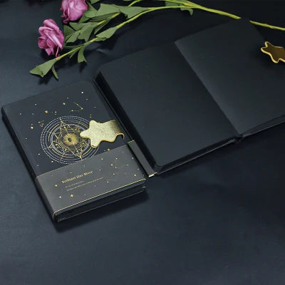 Black pages notebook