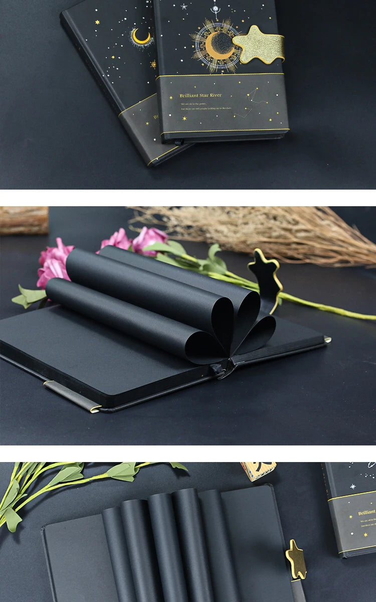 Black pages notebook