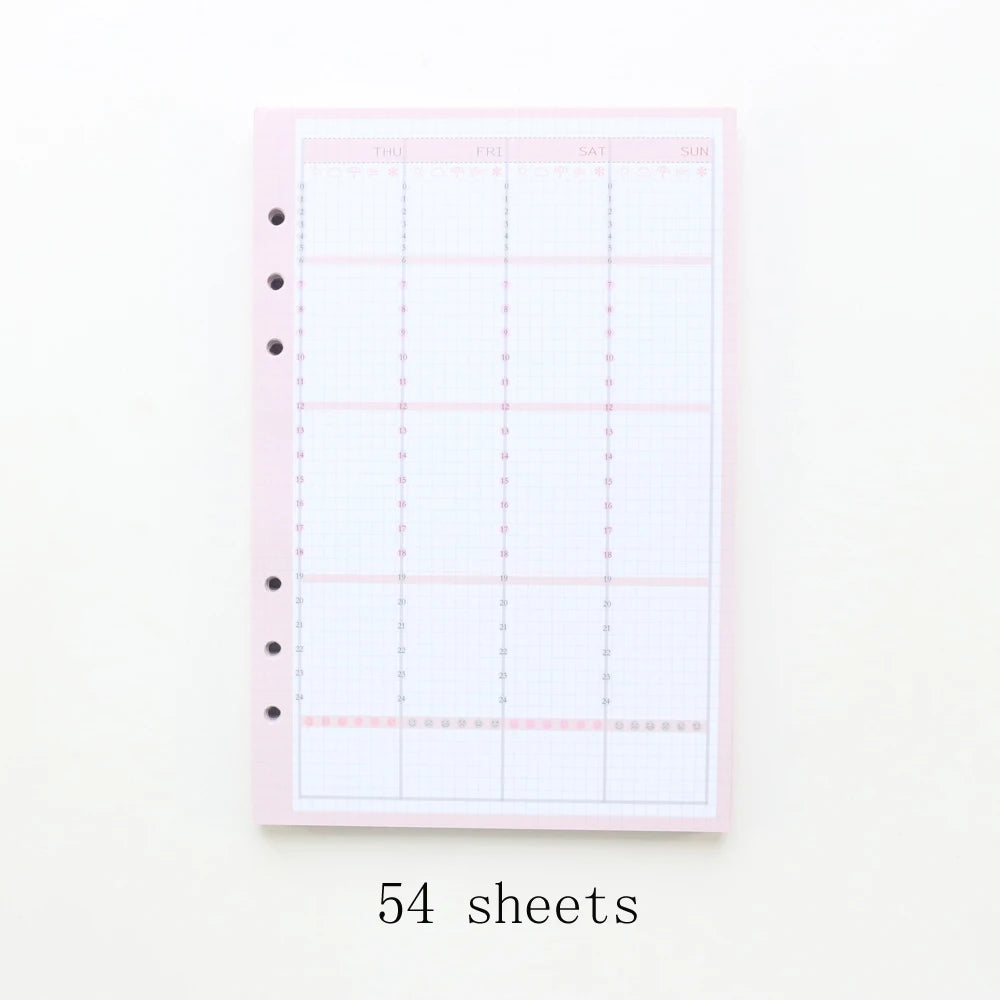 Flower Leaf Refill for A6\A5 Ring Binder/Notebook