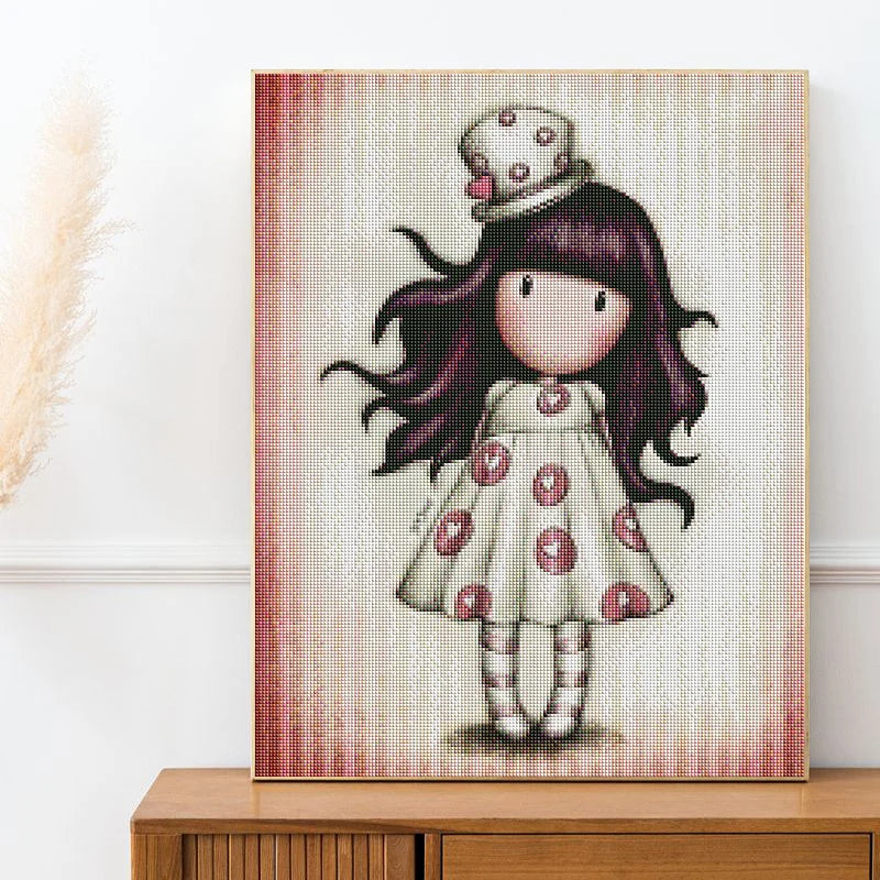 DIY Cartoon Girl Diamond Paintings