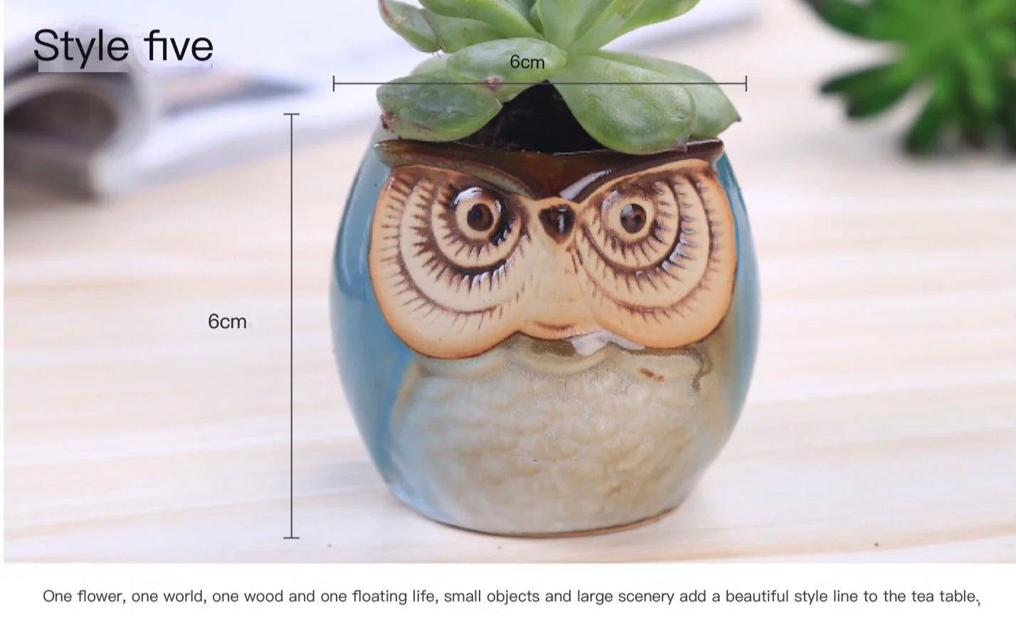 Small Owl-shaped pot