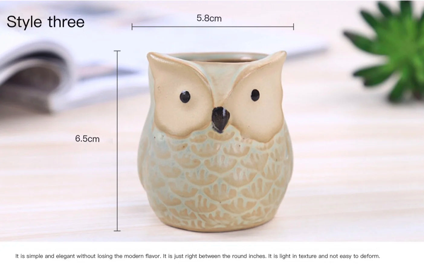 Small Owl-shaped pot