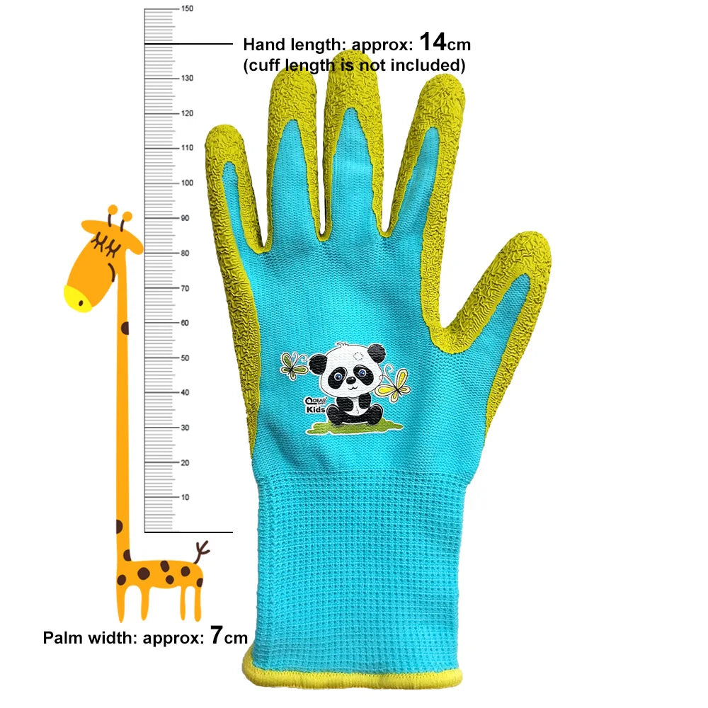 Gardening gloves for children aged 3 to 12 years