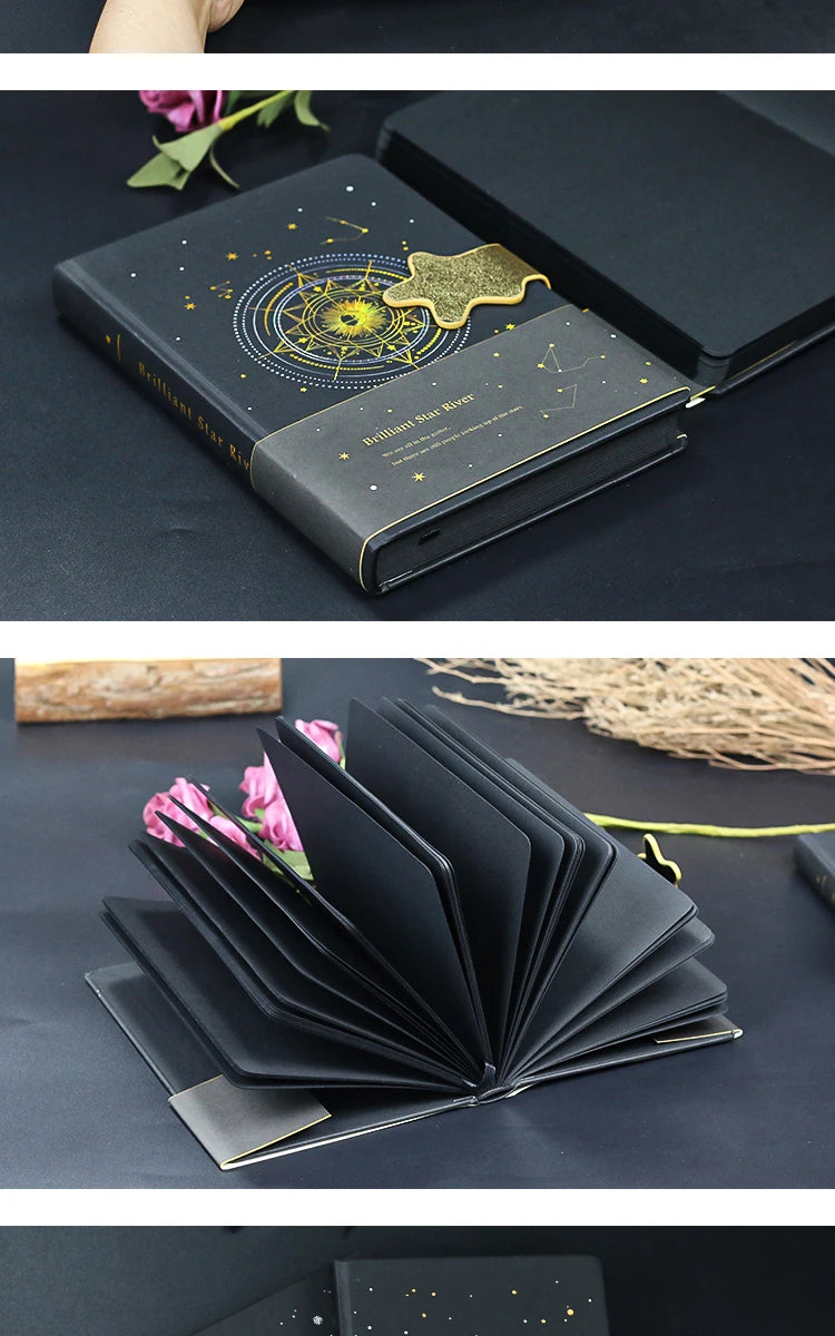 Black pages notebook