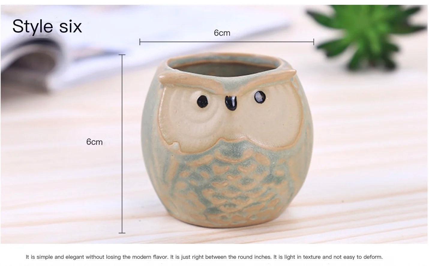 Small Owl-shaped pot