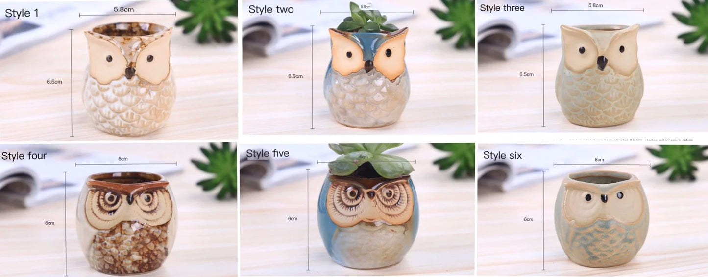 Small Owl-shaped pot