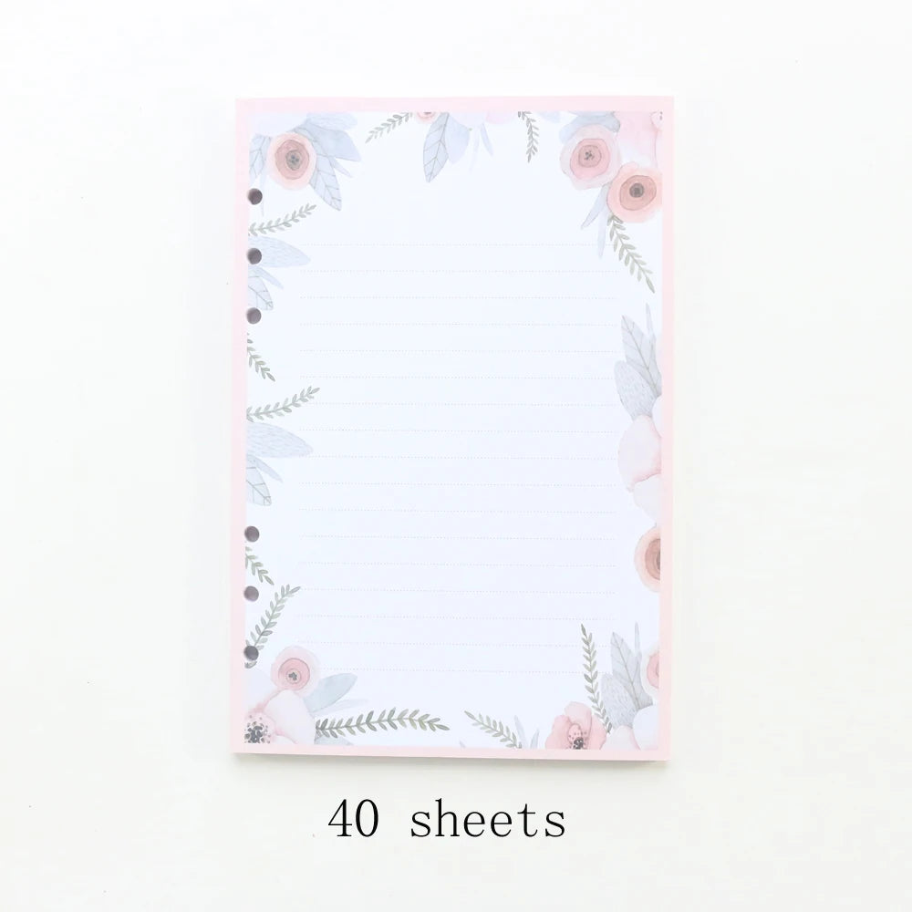 Flower Leaf Refill for A6\A5 Ring Binder/Notebook