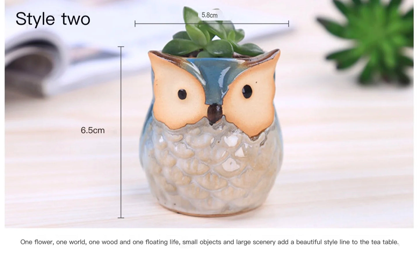 Small Owl-shaped pot