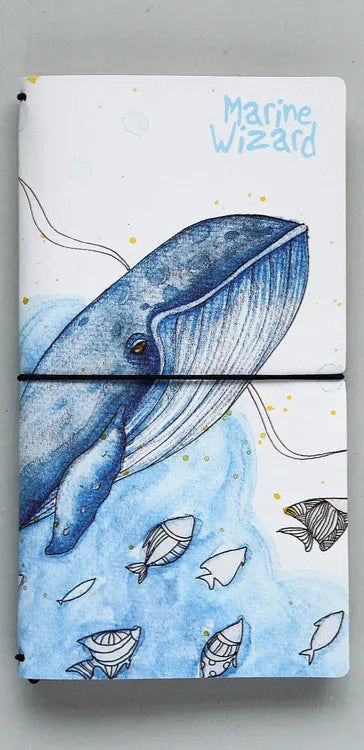 Cahiers de style japonais carnet de voyage Baleine