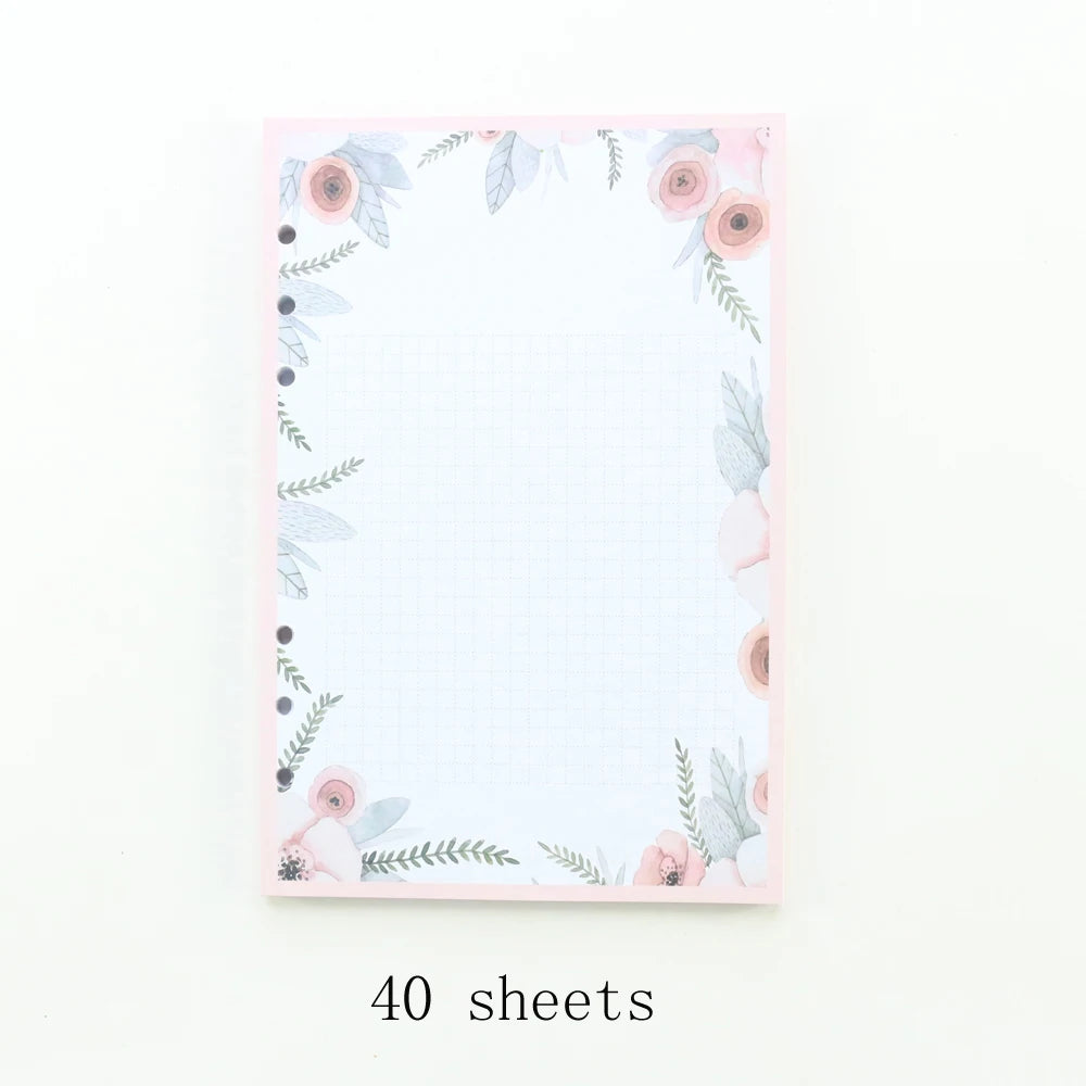 Flower Leaf Refill for A6\A5 Ring Binder/Notebook