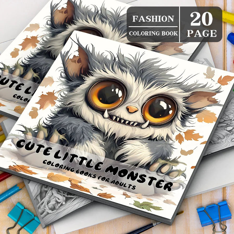 Livre de coloriage monstre mignon