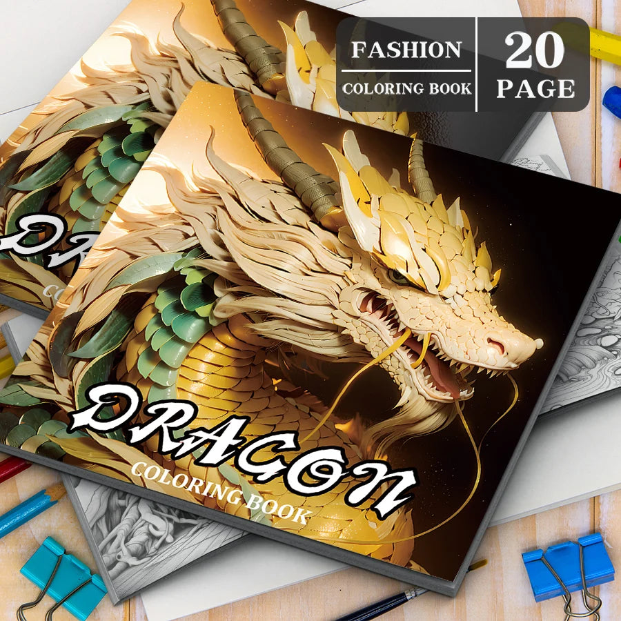 Dragons Adult Coloring Book