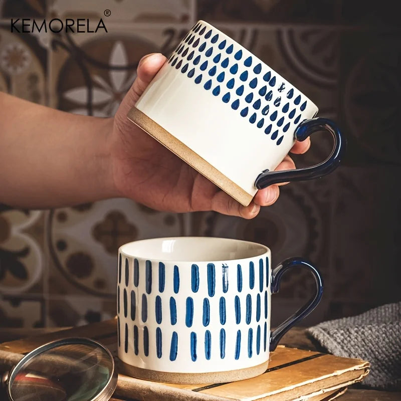 Tasse rétro de style nordique KEMORELA de 450ML