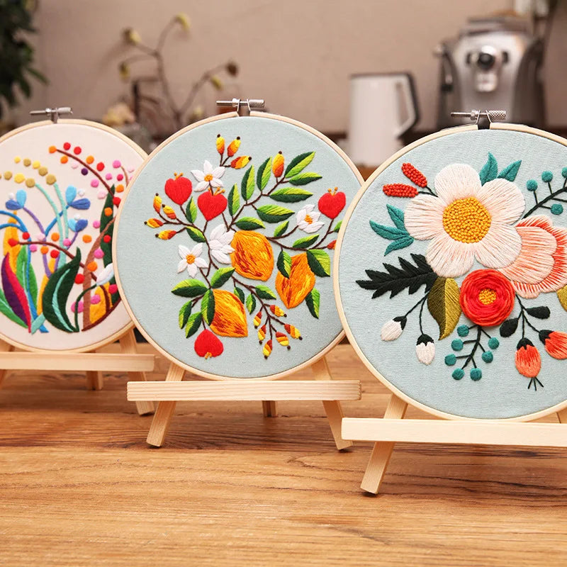 Hand embroidery kits cross stitch kit Flowers