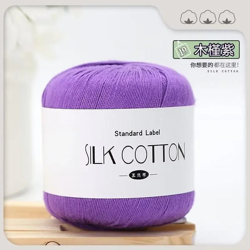 50g silk lace crochet yarn ball