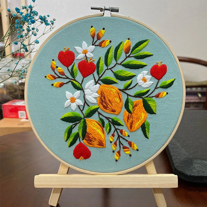 Hand embroidery kits cross stitch kit Flowers