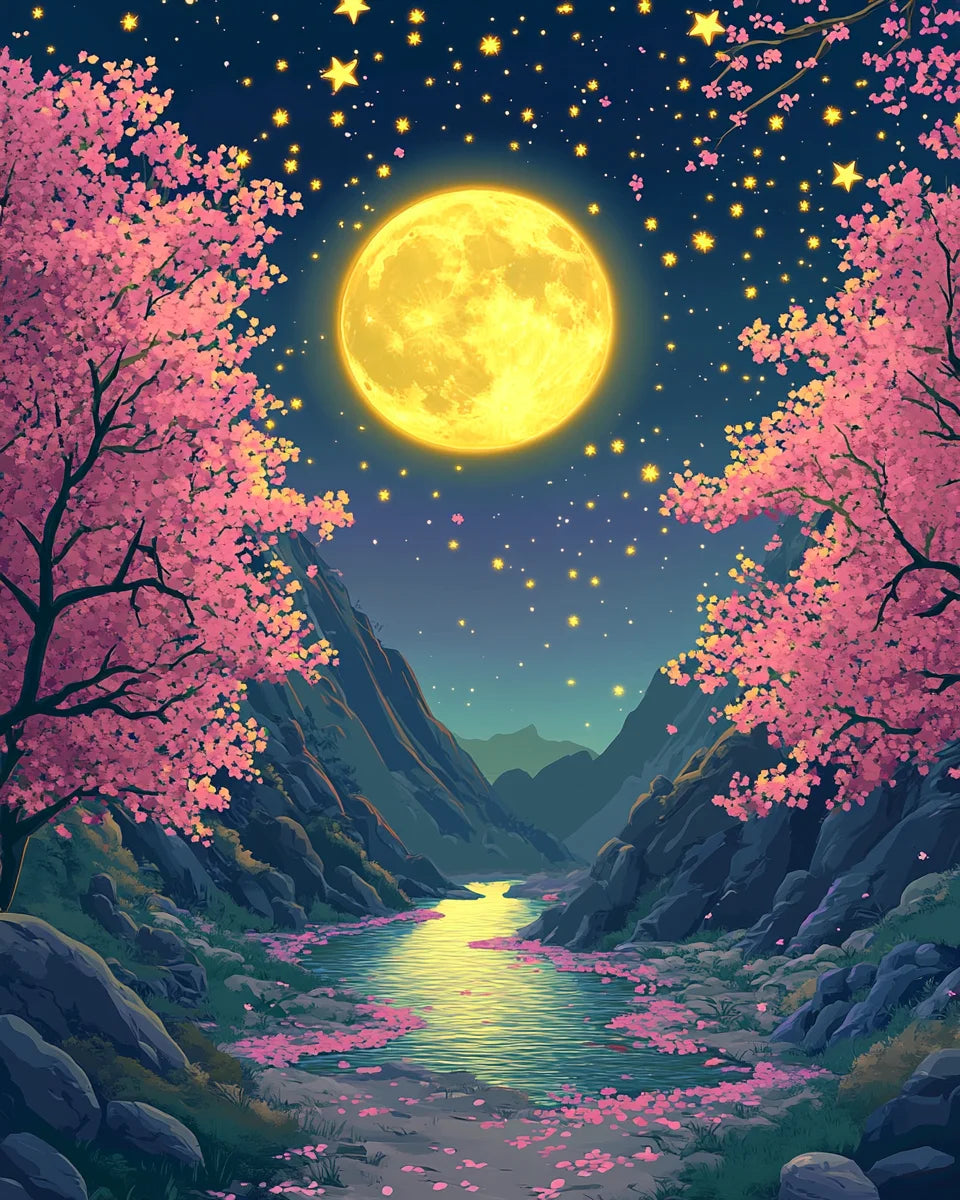 Pintura por números Paisajes de noche