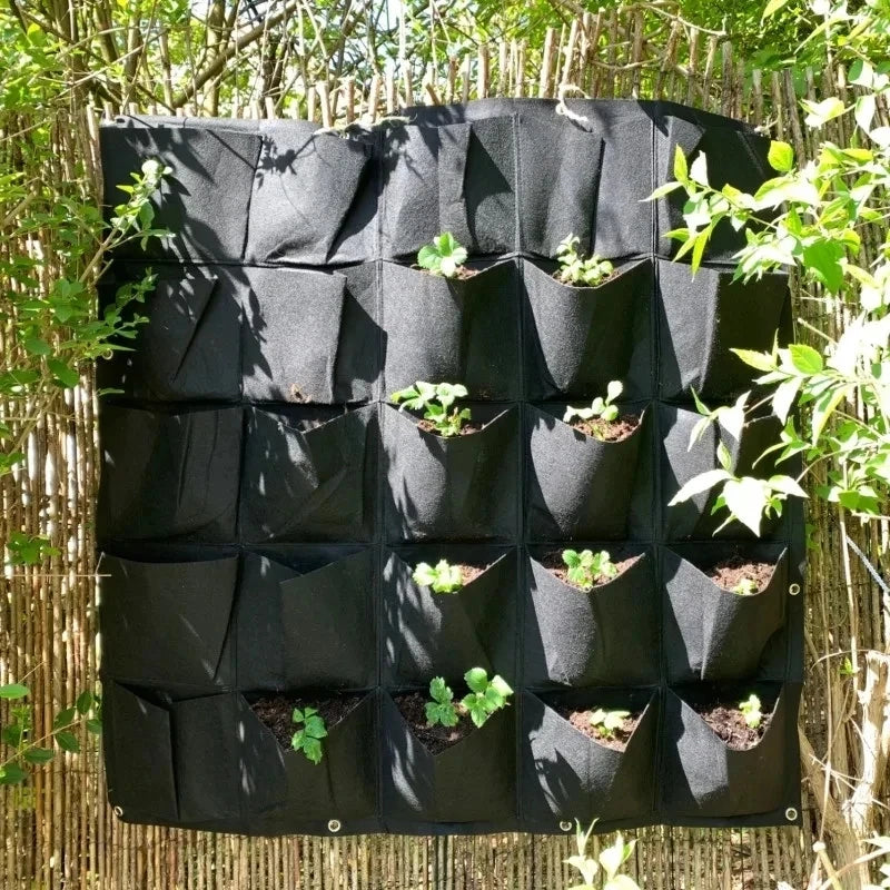 Sac de culture de plantes vertes, pochettes de grande taille, jardinière verticale de légumes de jardin, sacs de culture de fleurs, sac de jardinière de jardin
