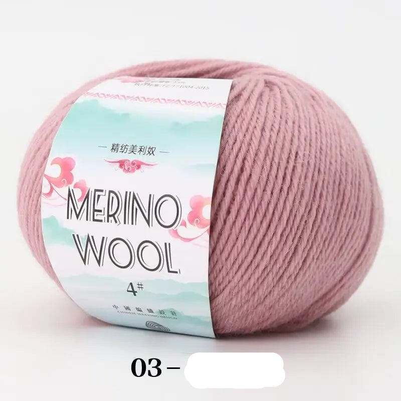 Ovillo de lana Merino 50gr/130m ropa bebe