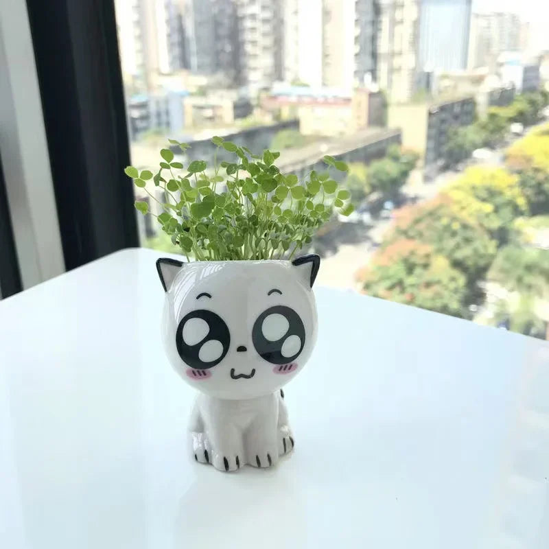 Mini Pot en Céramique Chat